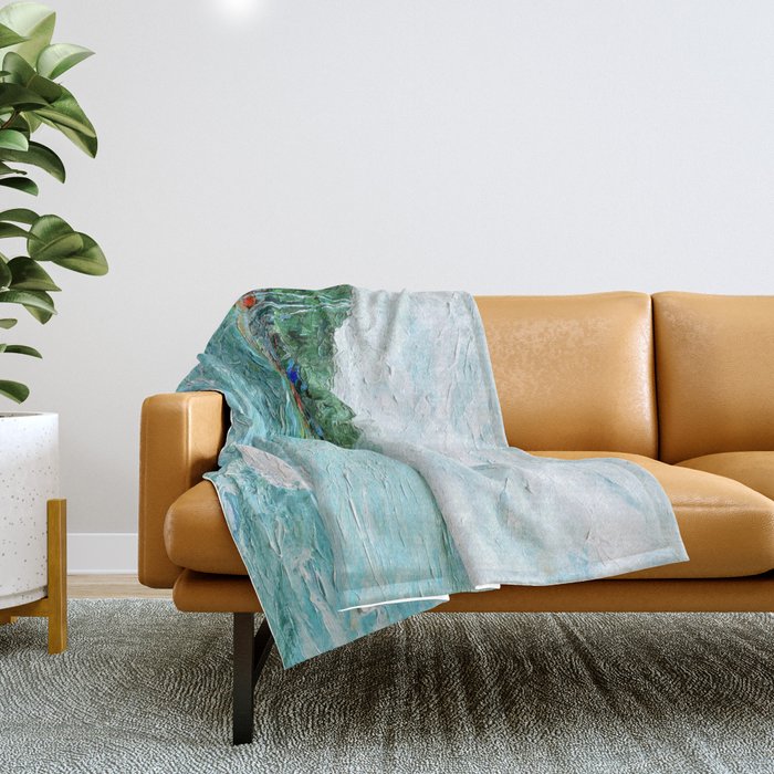 Lakeside Summer 1 Throw Blanket Gallery Image 1