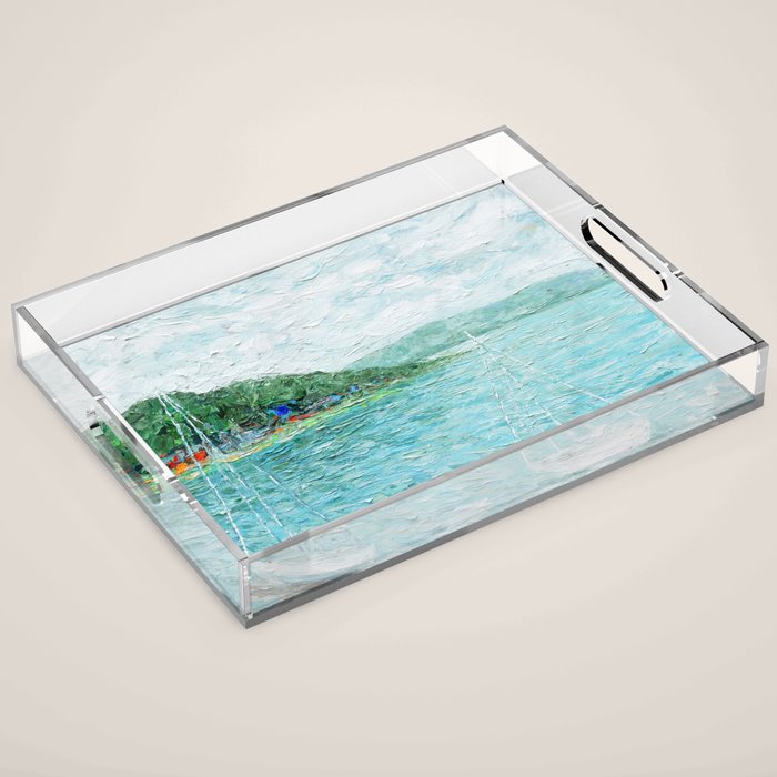 Lakeside Summer 1 Acrylic Tray Gallery Image 1