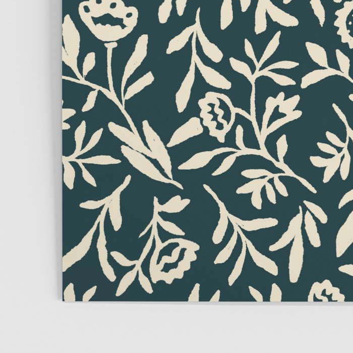 Bold Folk floral pattern Poster Gallery Image 3