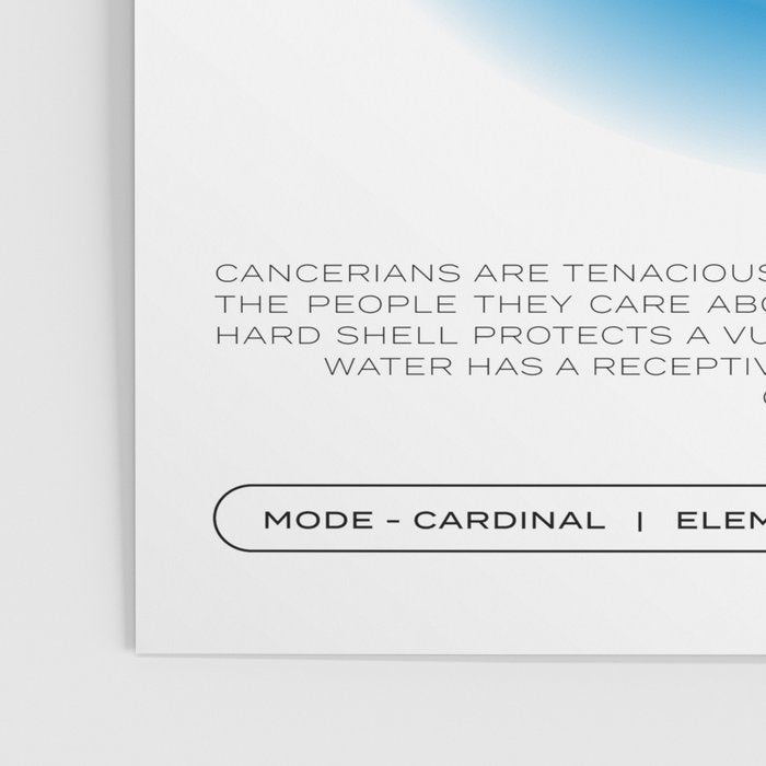 Cancer Zodiac Aura Print Poster Gallery Image 3
