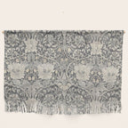 William Morris Honeysuckle & Tulip Black and Ink Wall Hanging Gallery Image 1