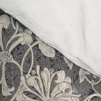 William Morris Honeysuckle & Tulip Black and Ink Comforter Gallery Image 4
