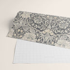 William Morris Honeysuckle & Tulip Black and Ink Wrapping Paper Gallery Image 2