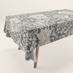 William Morris Honeysuckle & Tulip Black and Ink Tablecloth Gallery Image 1