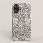 William Morris Honeysuckle & Tulip Black and Ink iPhone Case Gallery Image 1