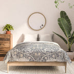 William Morris Honeysuckle & Tulip Black and Ink Comforter Gallery Image 3