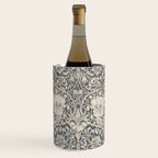 William Morris Honeysuckle & Tulip Black and Ink Wine Chiller Gallery Image 1