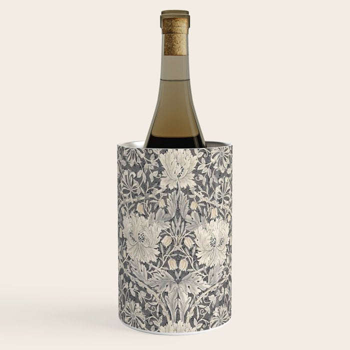 William Morris Honeysuckle & Tulip Black and Ink Wine Chiller Gallery Image 3