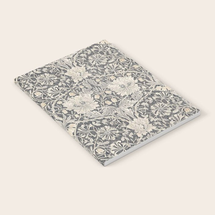 William Morris Honeysuckle & Tulip Black and Ink Notebook Gallery Image 1