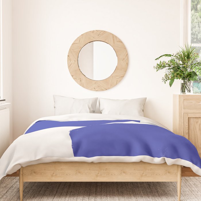 Minimalist Navy Blue Geometric Art Duvet Cover Gallery Image 3