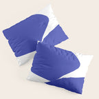 Minimalist Navy Blue Geometric Art Pillow Sham Gallery Image 3