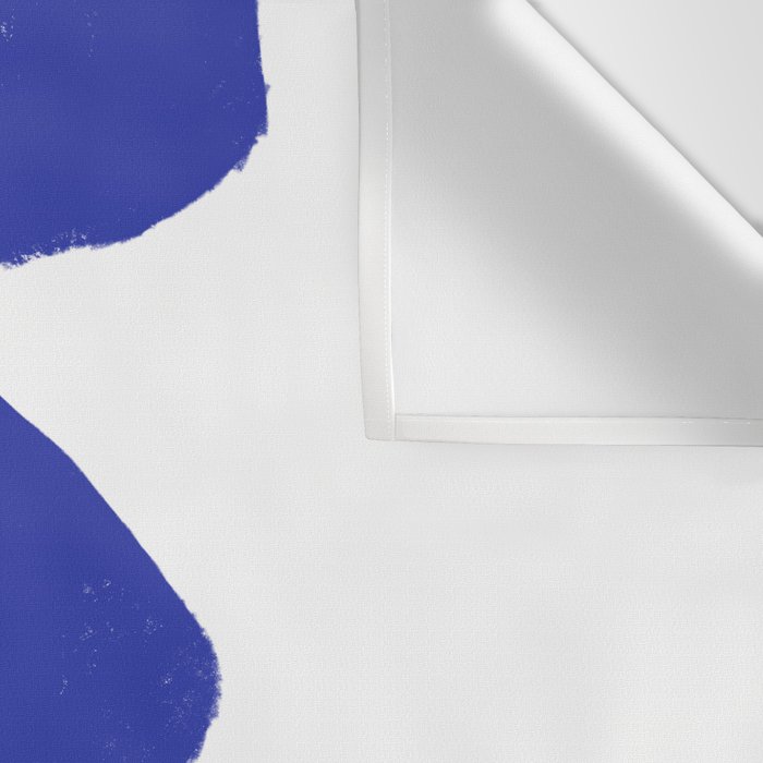 Minimalist Navy Blue Geometric Art Wall Tapestry Gallery Image 3