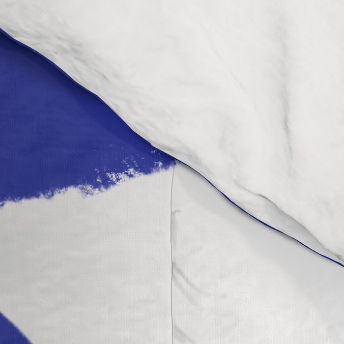 Minimalist Navy Blue Geometric Art Comforter Gallery Image 4