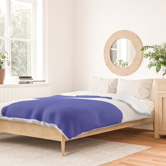 Minimalist Navy Blue Geometric Art Duvet Cover Gallery Image 2