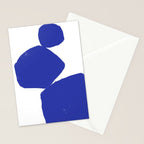 Minimalist Navy Blue Geometric Art Stationery Card Gallery Image 2