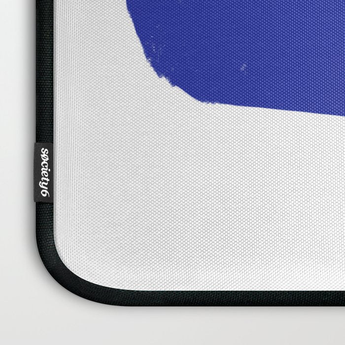 Minimalist Navy Blue Geometric Art Laptop Sleeve Gallery Image 3
