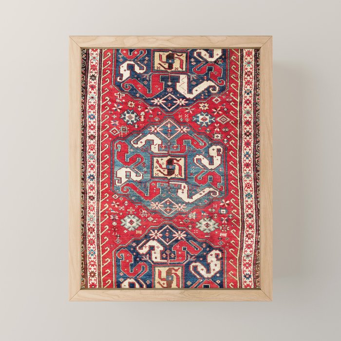 Chondzoresk Karabagh South Caucasus Rug Print Mini Art Print Gallery Image 1