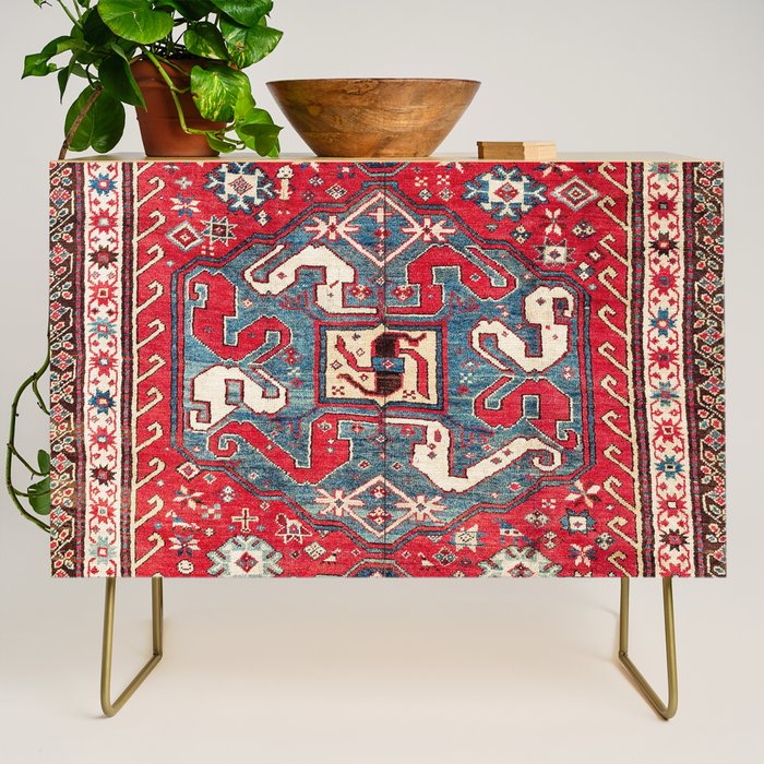 Chondzoresk Karabagh South Caucasus Rug Print Credenza Gallery Image 1