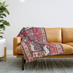 Chondzoresk Karabagh South Caucasus Rug Print Throw Blanket Gallery Image 1