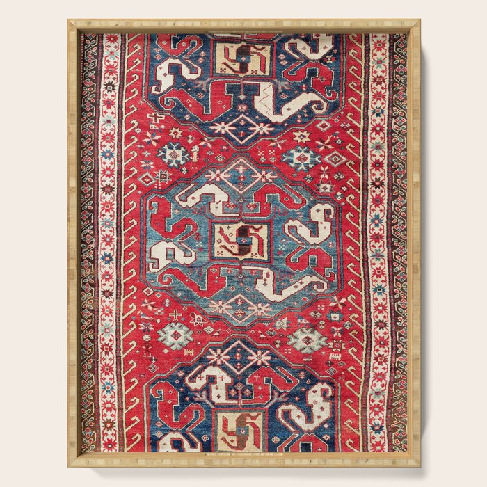 Chondzoresk Karabagh South Caucasus Rug Print Serving Tray Gallery Image 1