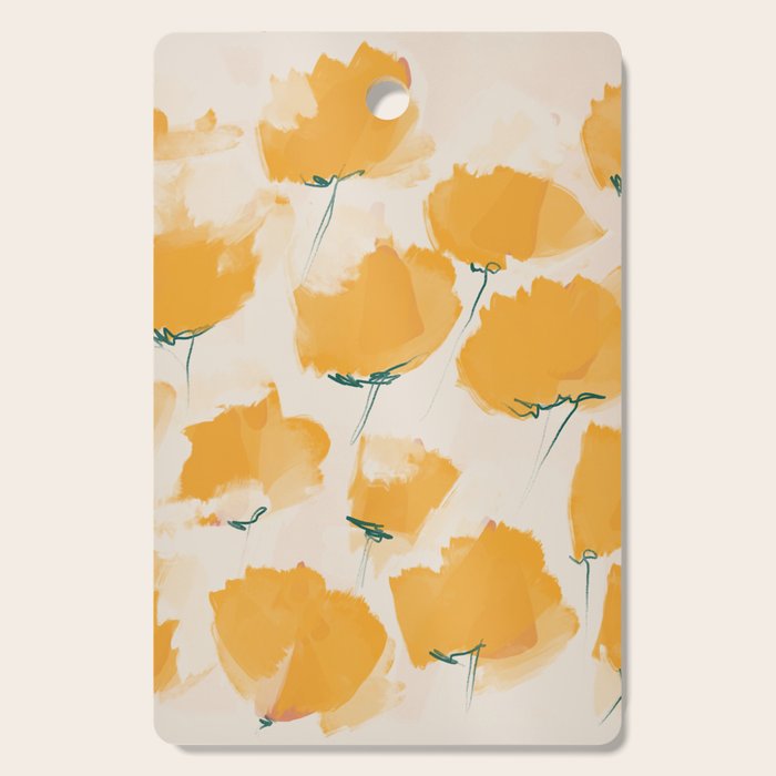 The Yellow Flowers Cutting Board Gallery Image 1