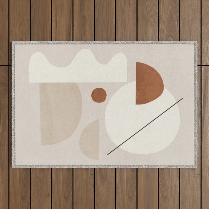 Abstract Minimal Shapes 22 Outdoor Rug Gallery Image 1
