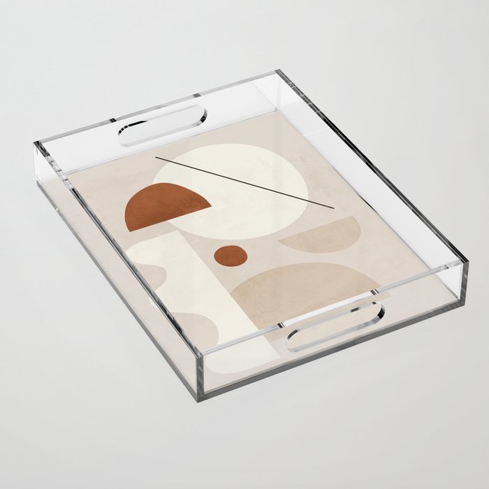 Abstract Minimal Shapes 22 Acrylic Tray Gallery Image 1
