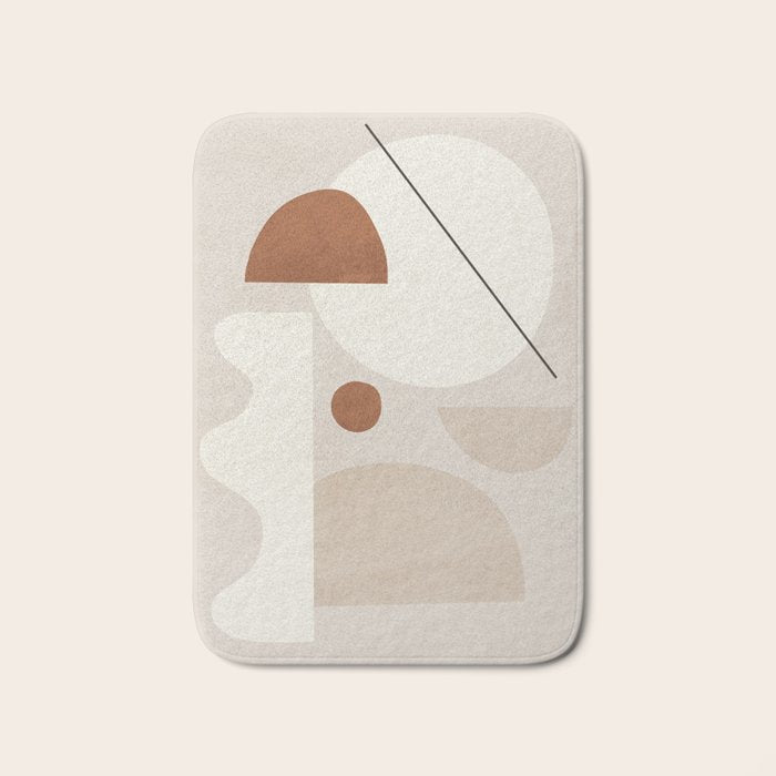 Abstract Minimal Shapes 22 Bath Mat Gallery Image 1