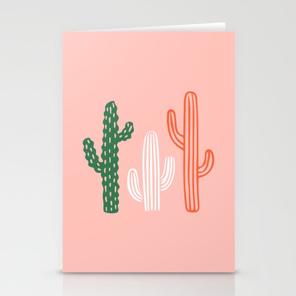 Hand drawn cactus plant art Stationery Card Gallery Image 1