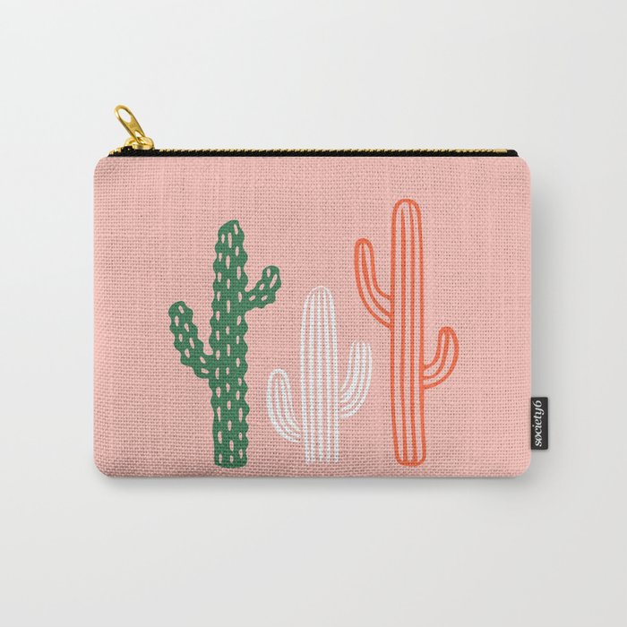 Hand drawn cactus plant art Carry All Pouch Gallery Image 1