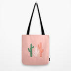 Hand drawn cactus plant art Tote Bag Gallery Image 2