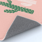Hand drawn cactus plant art Rug Gallery Image 4