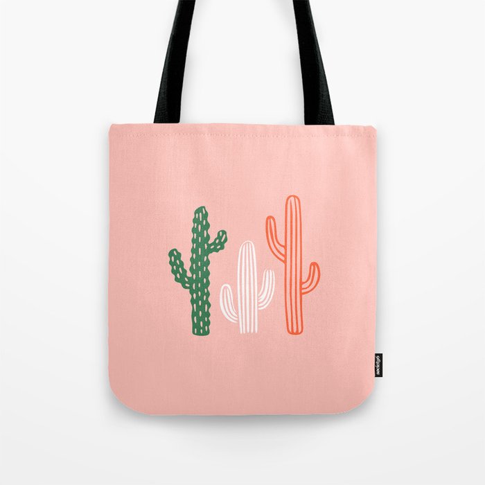 Hand drawn cactus plant art Tote Bag Gallery Image 1