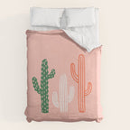 Hand drawn cactus plant art Duvet Cover Gallery Image 6