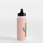 Hand drawn cactus plant art Water Bottle Gallery Image 3