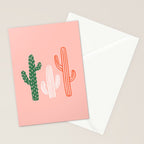 Hand drawn cactus plant art Stationery Card Gallery Image 2