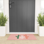 Hand drawn cactus plant art Welcome Mat Gallery Image 3
