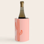 Hand drawn cactus plant art Wine Chiller Gallery Image 3