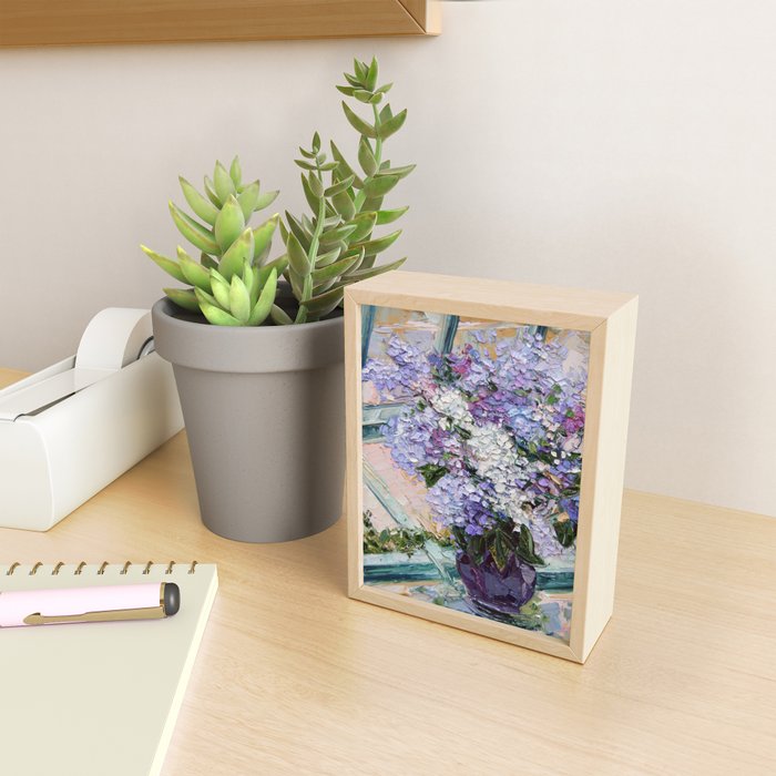 Lilacs in a Window Mini Art Print Gallery Image 2