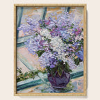 Lilacs in a Window Serving Tray Gallery Image 1