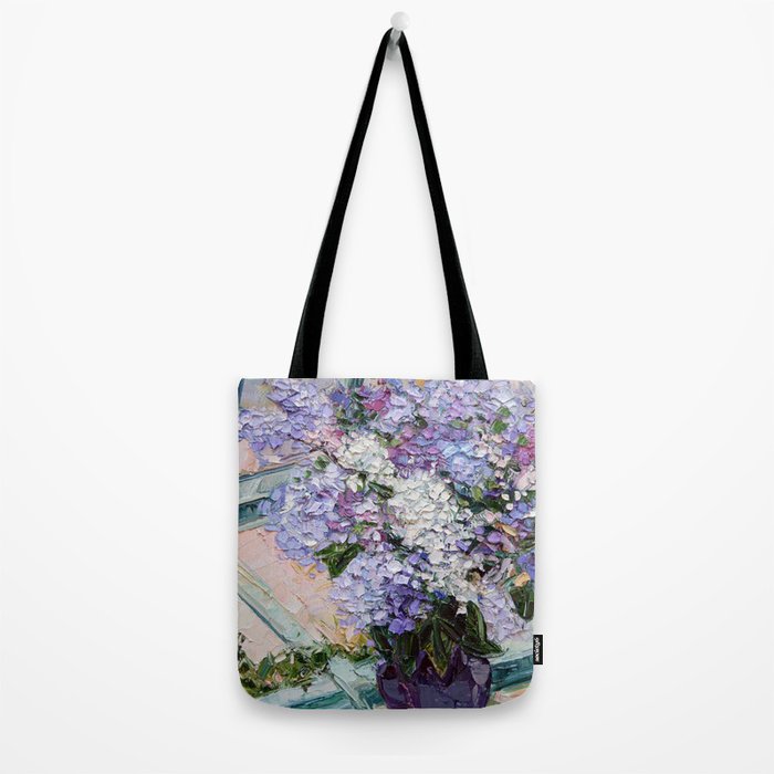 Lilacs in a Window Tote Bag Gallery Image 2