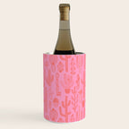 Cactus succulent plant doodle art pattern Wine Chiller Gallery Image 2