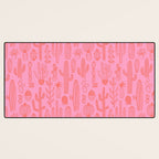 Cactus succulent plant doodle art pattern Desk Mat Gallery Image 3