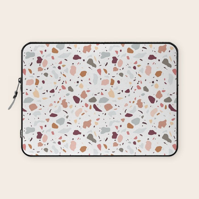 Terrazzo marble pattern Laptop Sleeve Gallery Image 1