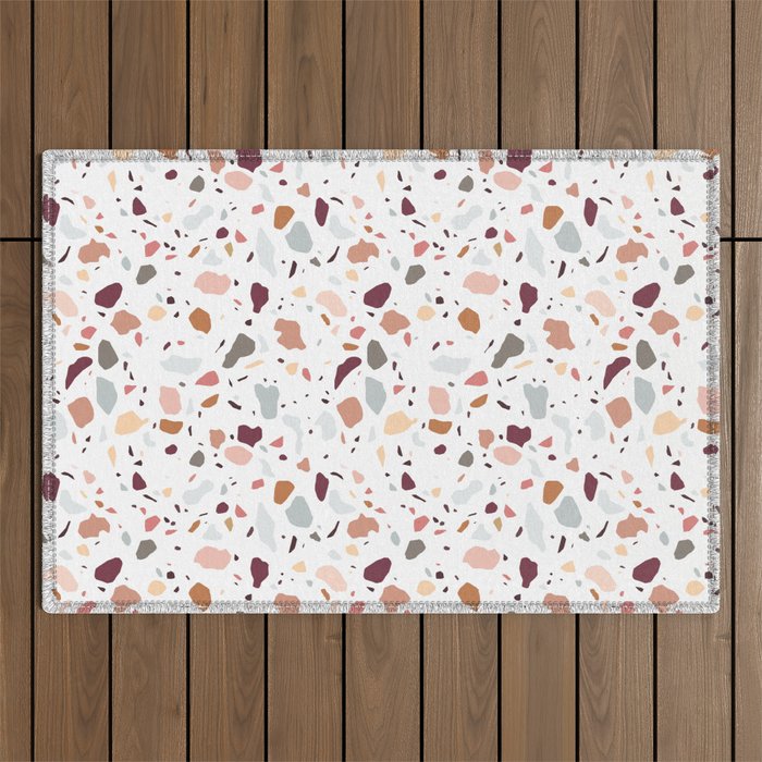 Terrazzo marble pattern Outdoor Rug Gallery Image 1