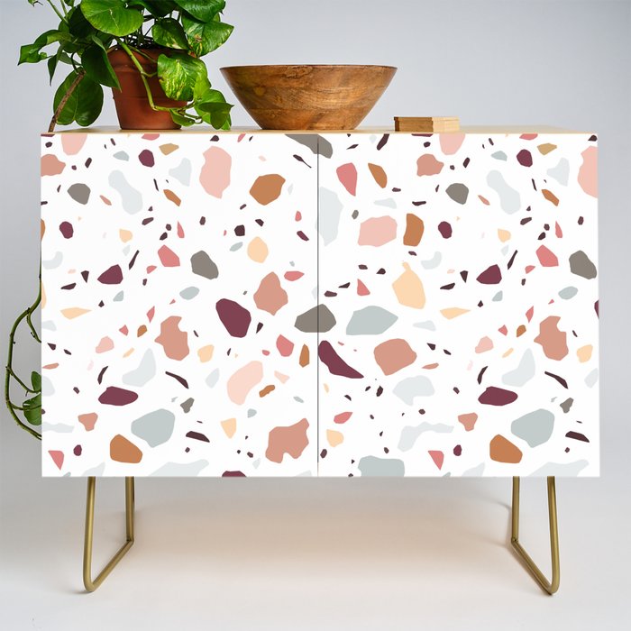 Terrazzo marble pattern Credenza Gallery Image 1