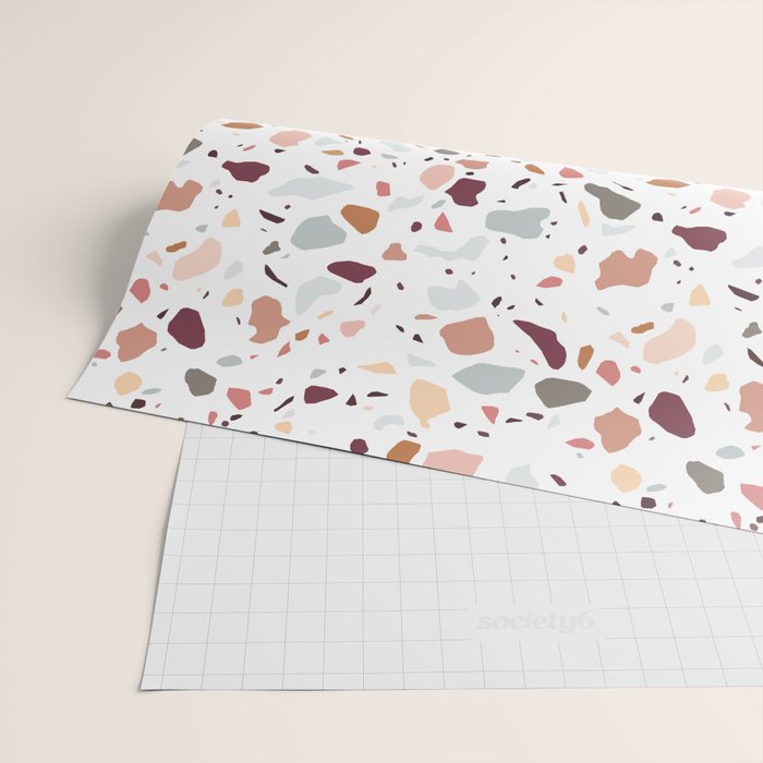 Terrazzo marble pattern Wrapping Paper Gallery Image 2