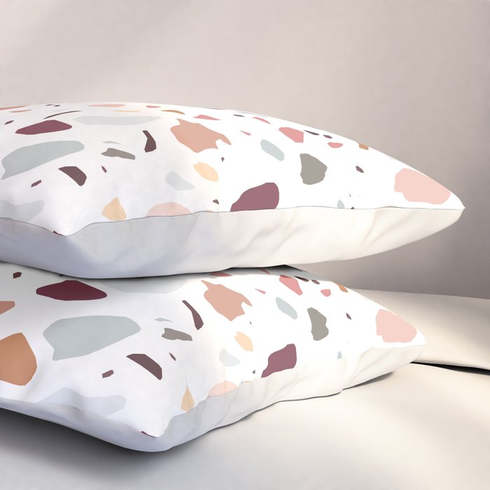 Terrazzo marble pattern Pillow Sham Gallery Image 3