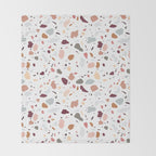 Terrazzo marble pattern Throw Blanket Gallery Image 2