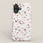 Terrazzo marble pattern iPhone Case Gallery Image 1